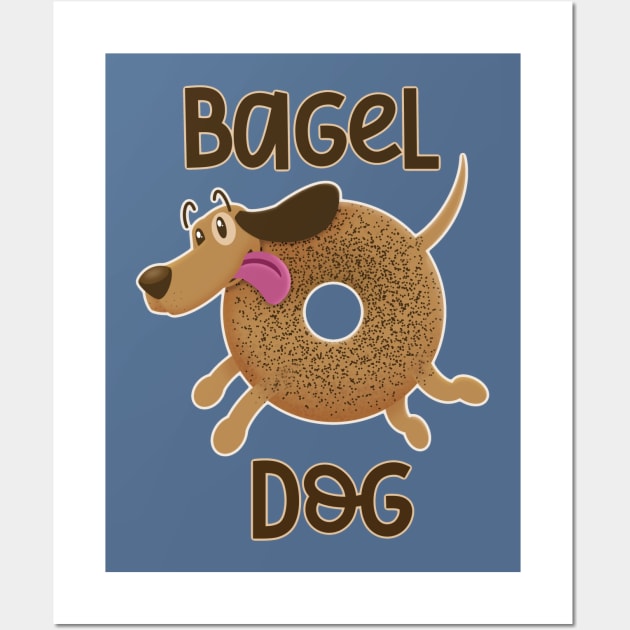 Bagel Dog Wall Art by WatershipBound